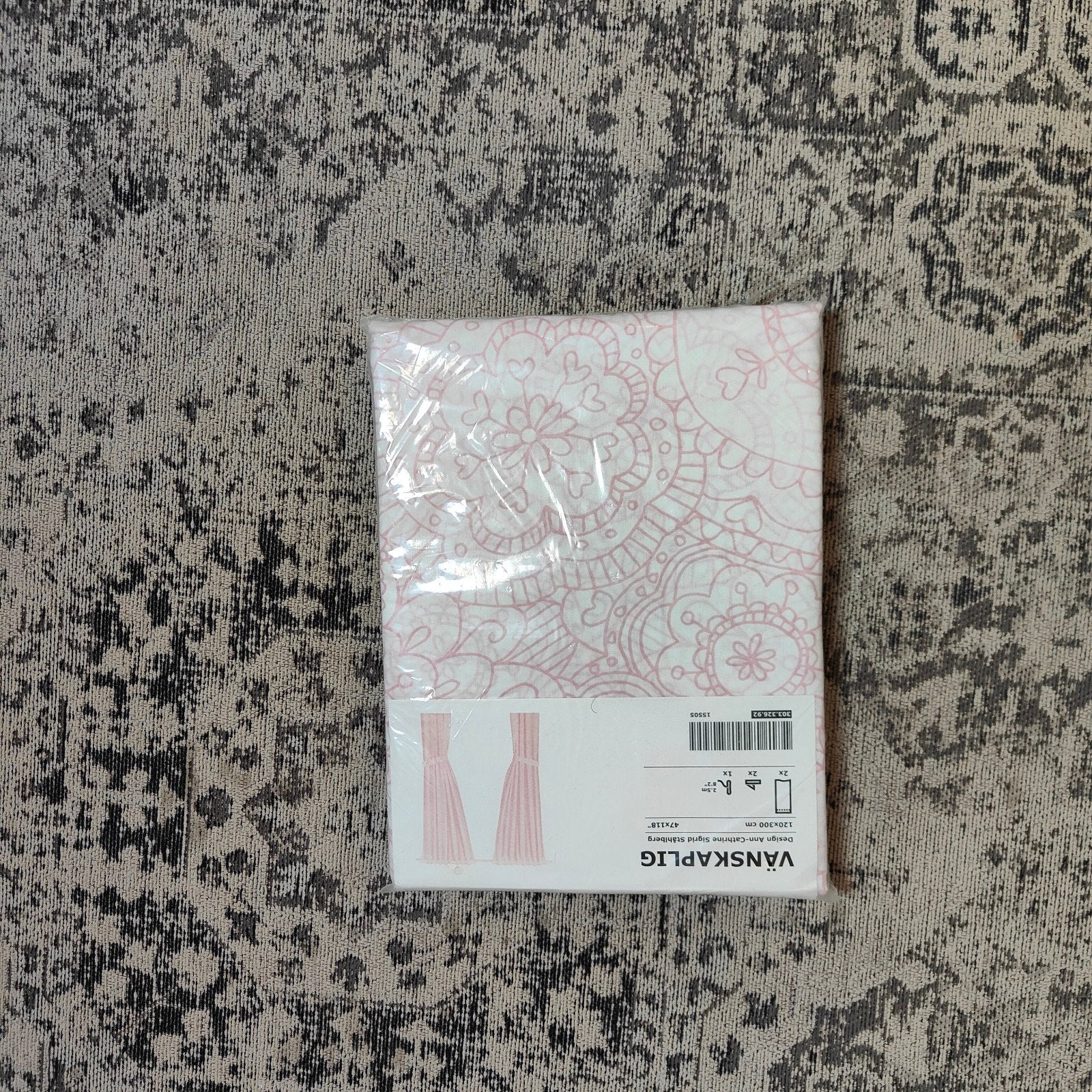Roze witte gordijnen VÄNSKAPLIG IKEA, Huis en Inrichting, Ophalen, Wit, Nieuw, Gordijn