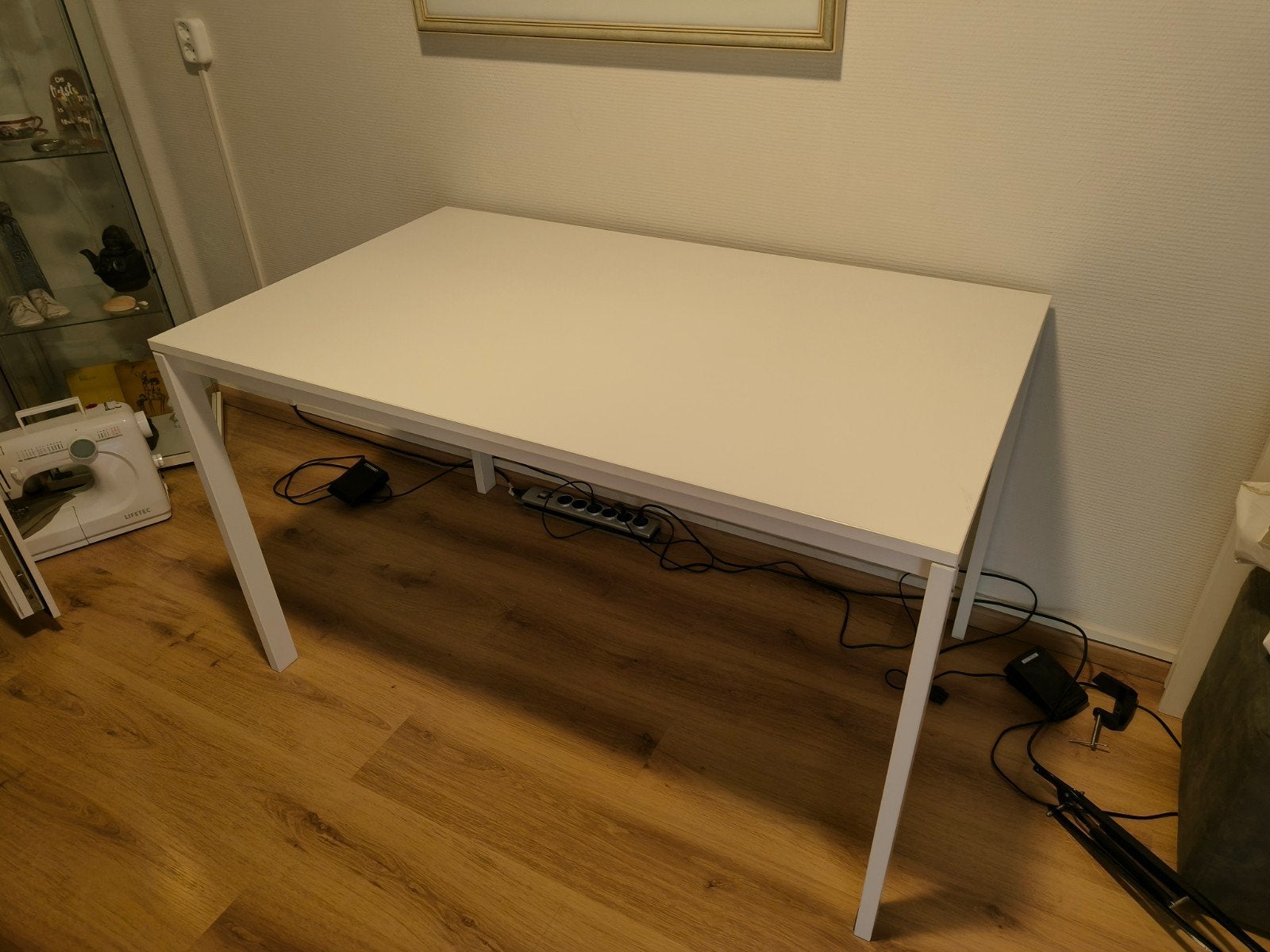 Witte keukentafel, Ophalen, 100 tot 150 cm, Nieuw, 50 tot 100 cm