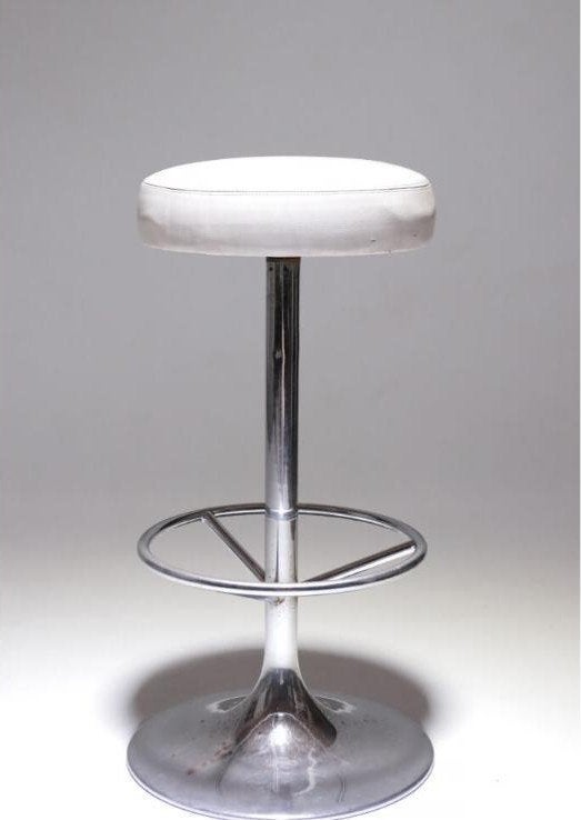 Swedish Design barkruk Börje Johanson jaren 70, Ophalen, Gebruikt, Bruin, Zweeds design, Vintage, Jaren 70