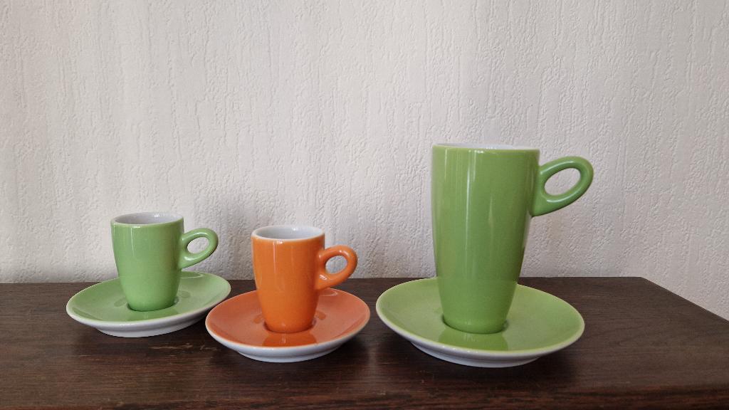 Walküre Alta espresso- en latte macchiato kopjes, Ophalen, Zo goed als nieuw, Effen, Kop(pen) en/of Schotel(s)