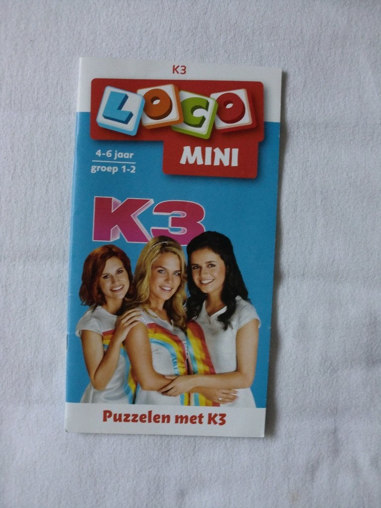 Mini Loco boekje Puzzelen met K3 (4-6 jaar / Groep 1-2), Ophalen of Verzenden, Gebruikt, Puzzelen