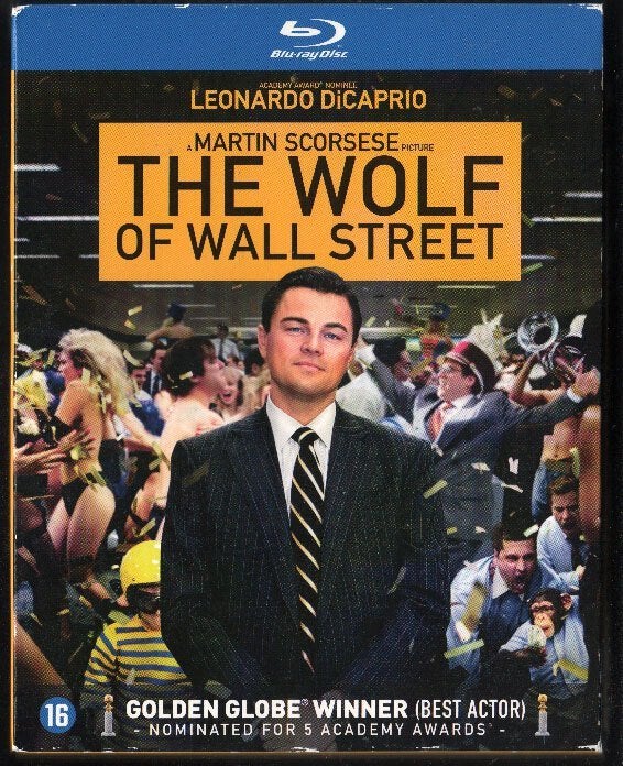 The Wolf of Wall Street, FULLCOVER. Blu-ray., Vanaf 16 jaar, Inclusief extra's, Nederlands, Film