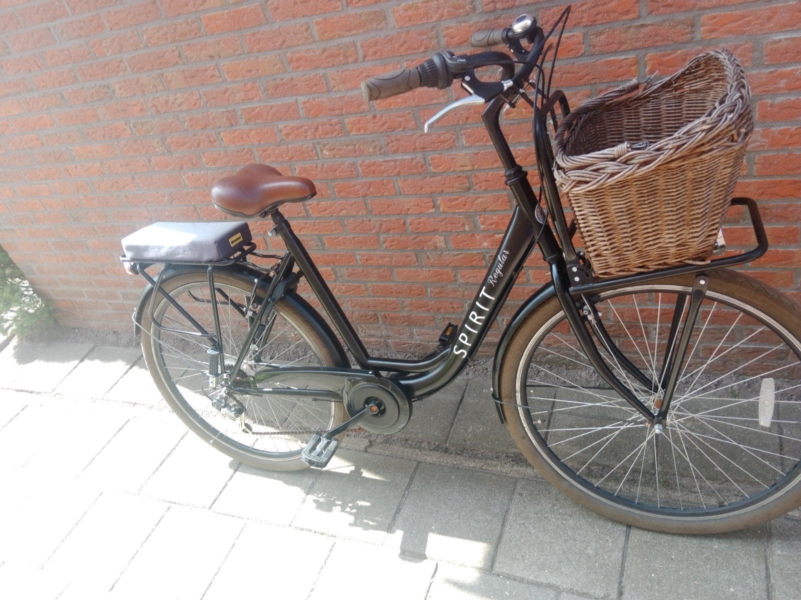 Spirit Regular Damesfiets met mand, Gebruikt, Velgrem, Versnellingen, 50 tot 53 cm