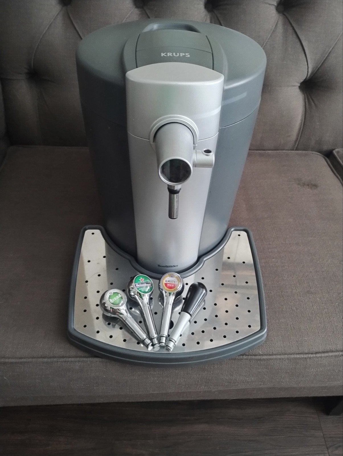 Krups The Sub Compact Edition thuistap met 4 taphendels, Witgoed en Apparatuur, Thuistaps, Ophalen of Verzenden, Zo goed als nieuw