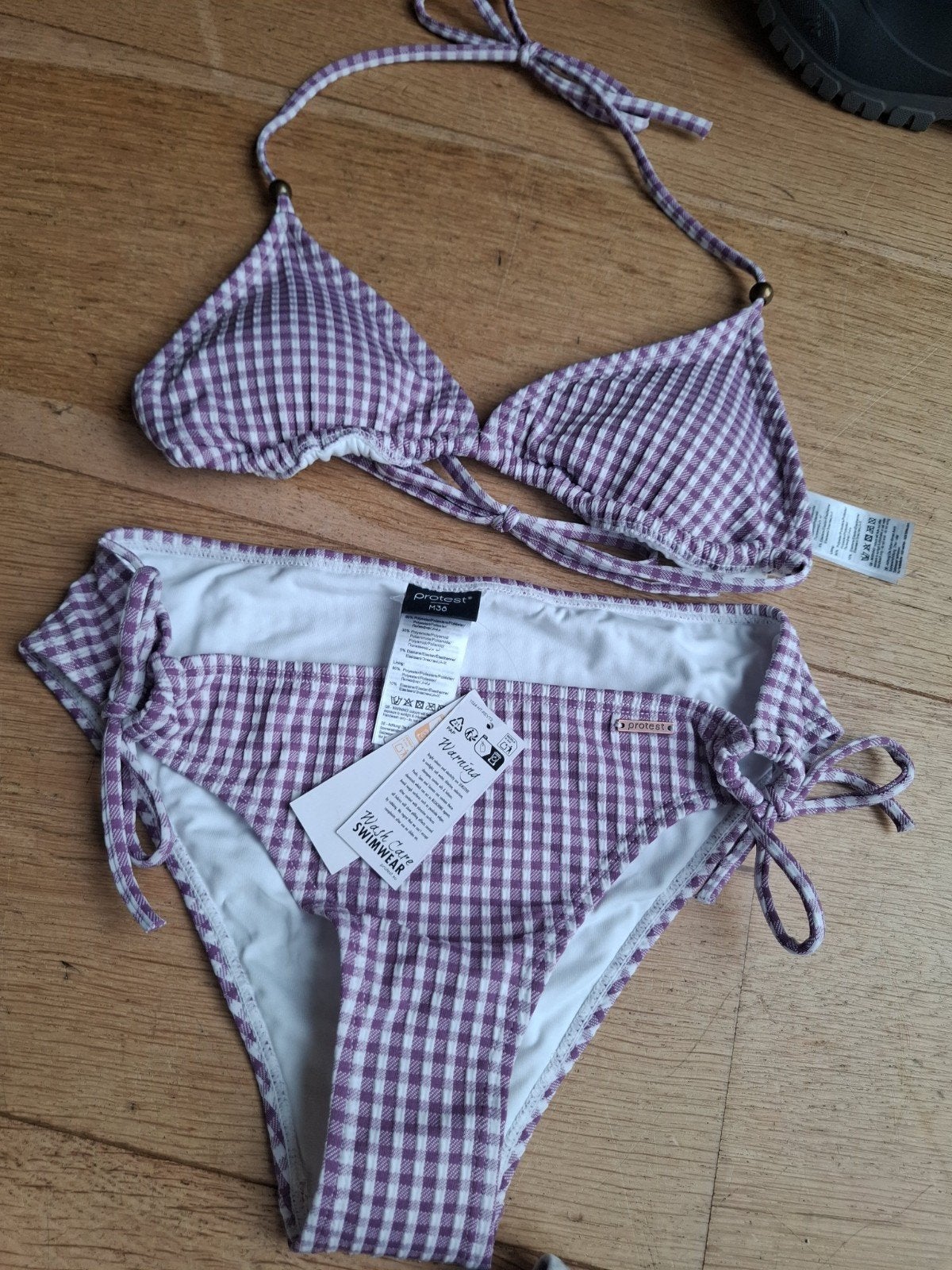 Protest Bikini - Nieuw met labels 38 M paars geruit, Paars, Nieuw, Ophalen of Verzenden, Protest