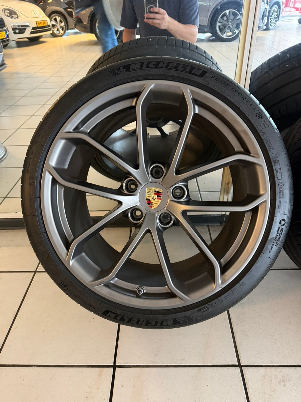 Originele Porsche GT4 velgenset – 20 inch, Ophalen, Banden en Velgen, Nieuw, Personenwagen