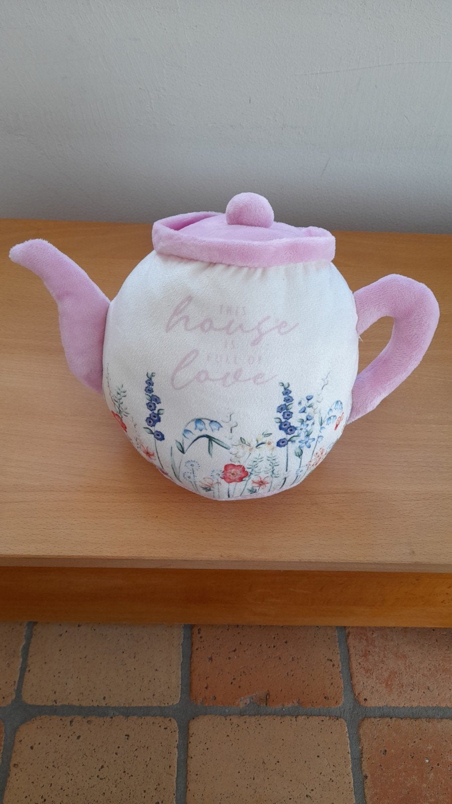 Plüsch Theepot Deurstopper, Ophalen