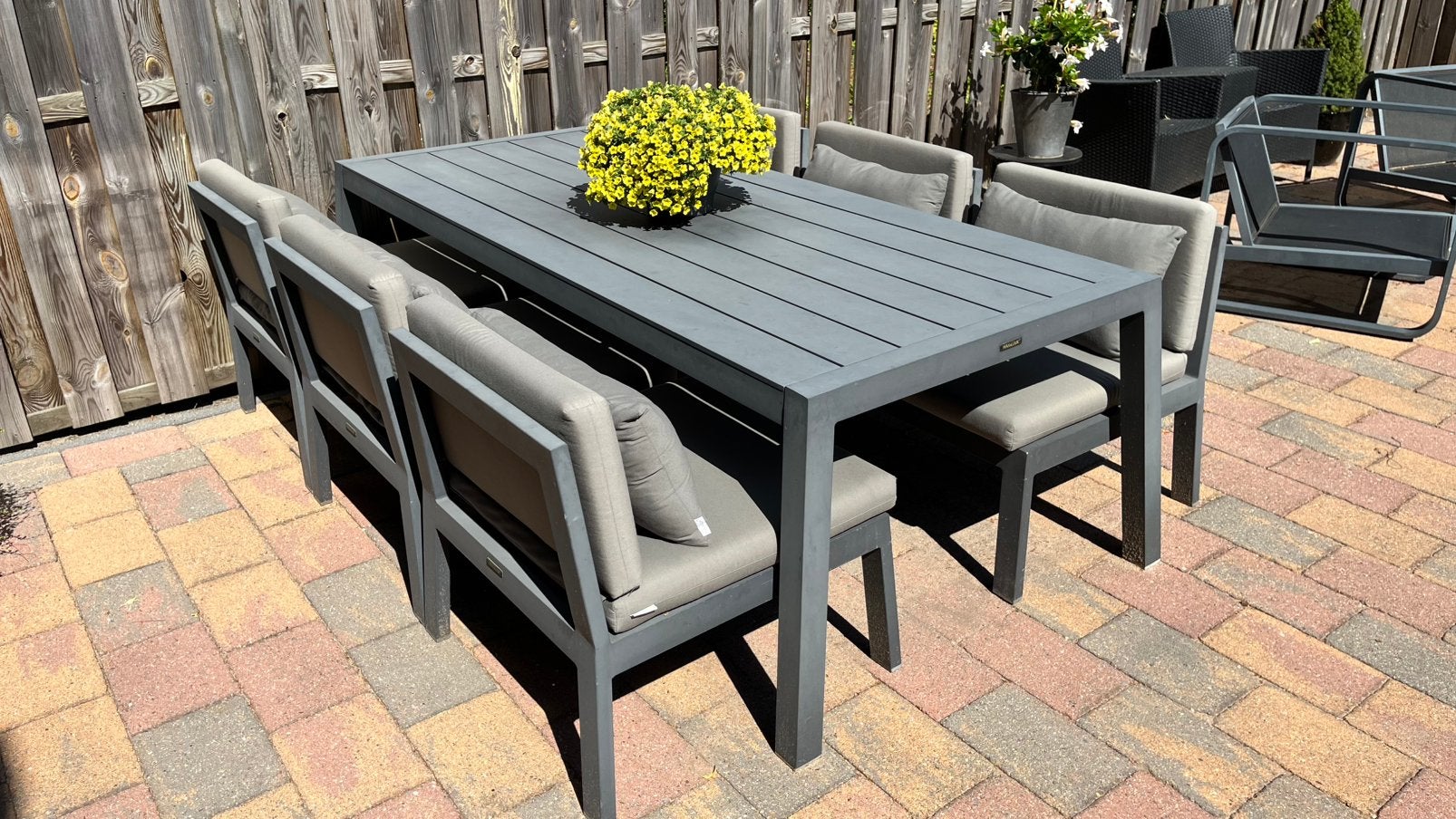 Max & Luuk Low dining set, Ophalen, Zo goed als nieuw, Aluminium
