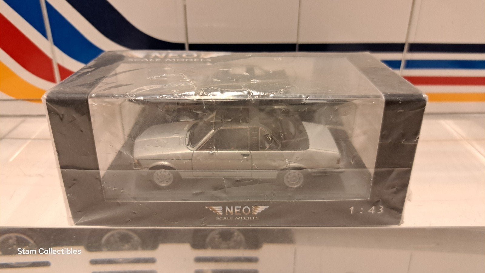 Neo Scale Models BMW E21 323i Bauer Convertible Silver - '79, Overige merken, Auto, Nieuw, Ophalen of Verzenden