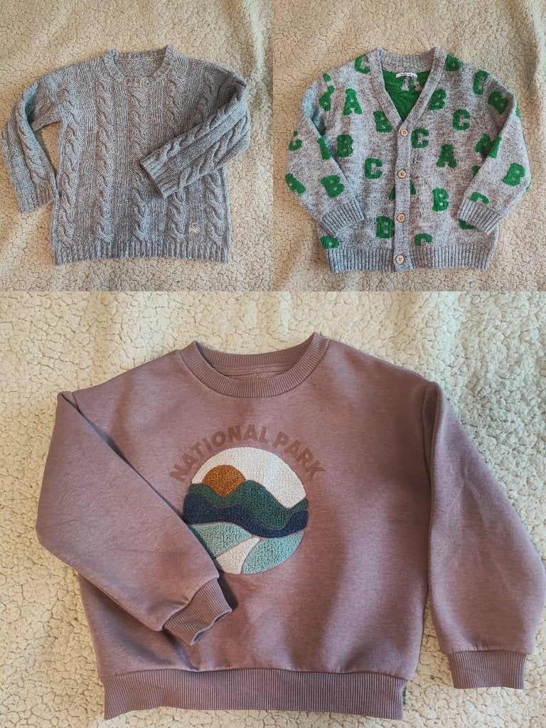 Warme truien pak, maat 104, Ophalen of Verzenden, United Colors of Benetton, Jongen of Meisje, Trui of Vest