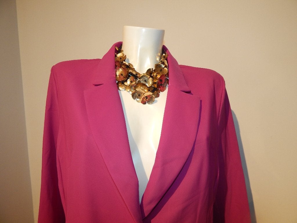 Studio Anneloes travel stof blazer fucia cyclaam roze XL, Studio Anneloes, Maat 46/48 (XL) of groter, Ophalen of Verzenden, Zo goed als nieuw