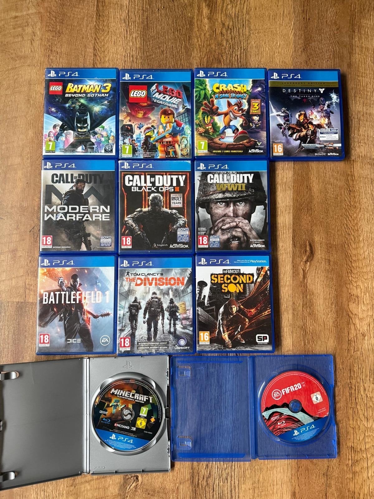 PS4 Games Bundel: Call of Duty, LEGO, Battlefield, FIFA, Online, Gebruikt, Vanaf 18 jaar, Shooter
