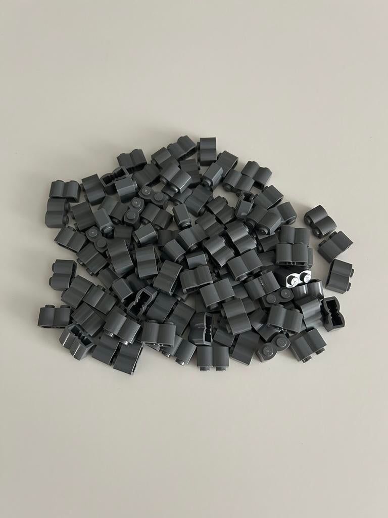 Lego palisade stenen Donkergrijs 1x2 - 100 stuks - Nieuw, Overige thema's, Lego, Nieuw, Ophalen of Verzenden