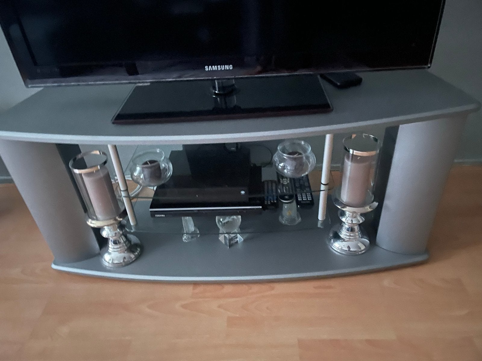 Moderne TV-meubel met opbergruimte, Ophalen, Overige materialen, Gebruikt, 100 tot 150 cm