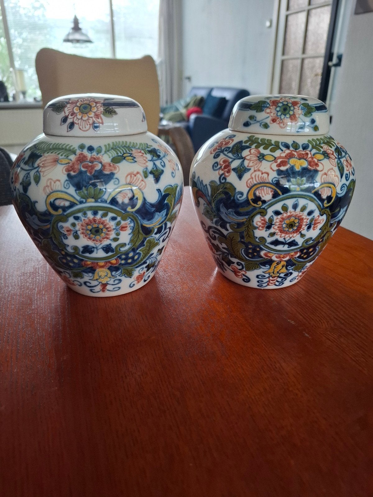 Twee Koninklijke Tichelaar Makkum Gemberpotten, Ophalen of Verzenden