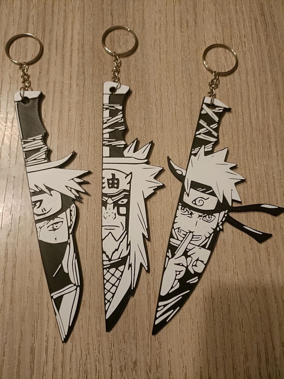 Naruto Sleutelhanger - Kakashi, Jiraiya, Naruto, Ophalen of Verzenden, Nieuw, Knuffel of Figuurtje