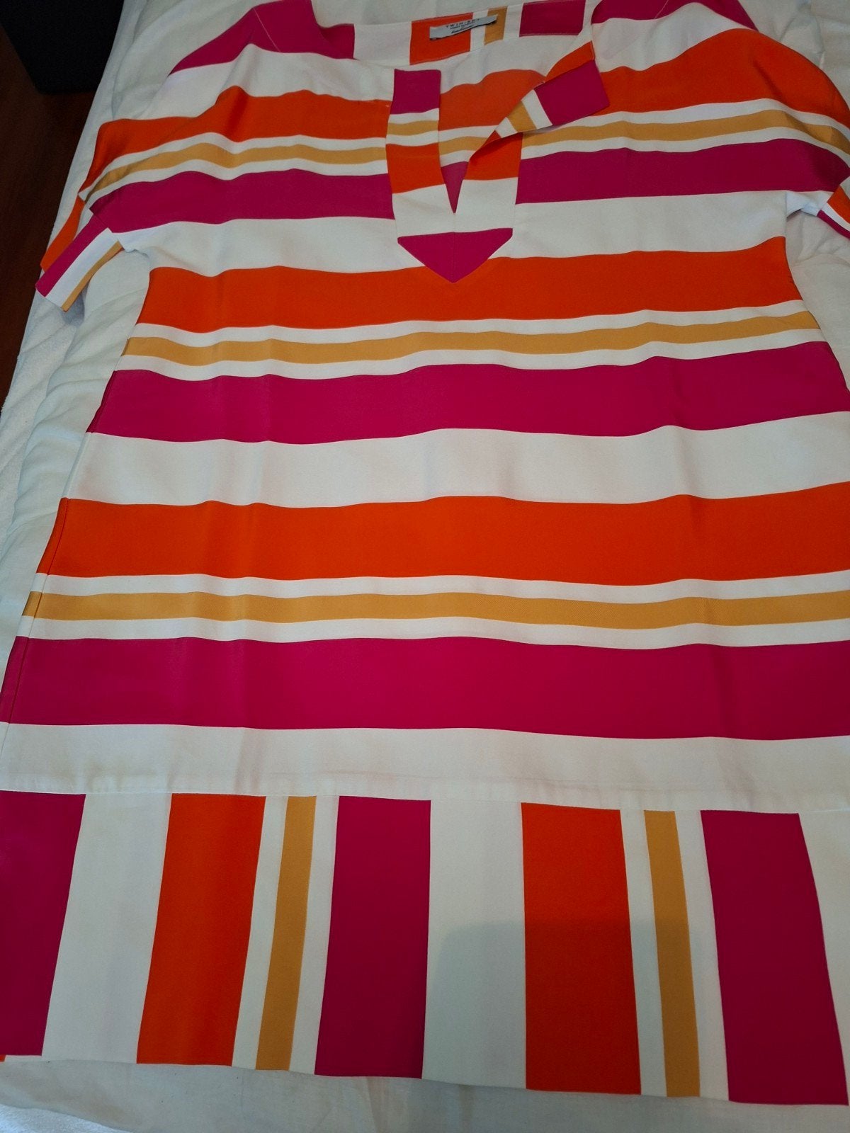 Twin Set Simona Barbieri tuniek/jurk in roze, oranje en wit, Kleding | Dames, Twinset, Ophalen of Verzenden, Zo goed als nieuw