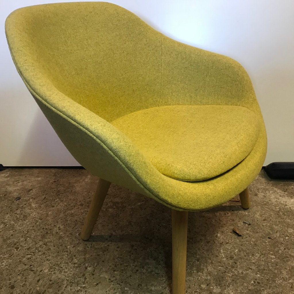 Hay AAL 82 81 stoel fauteuil chair design geel, Ophalen, Gebruikt, 75 tot 100 cm, Nvt