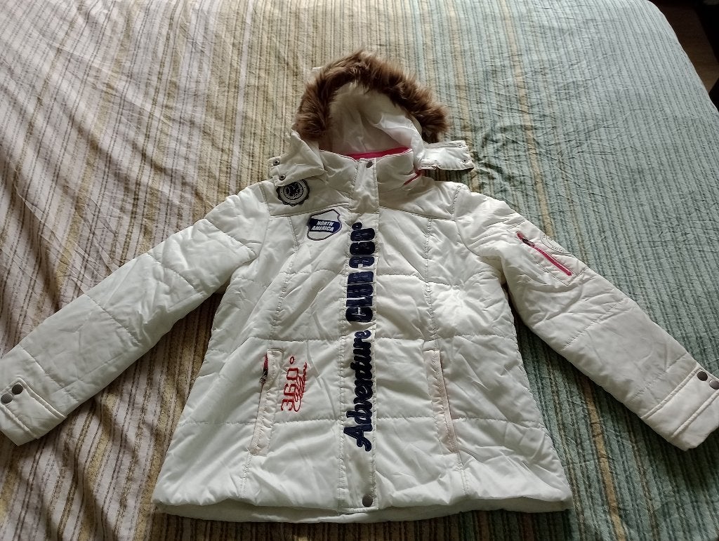 Dames Jas, Wit - Maat 48, Kleding | Dames, Ophalen of Verzenden, Zo goed als nieuw, Maat 46/48 (XL) of groter, Wit