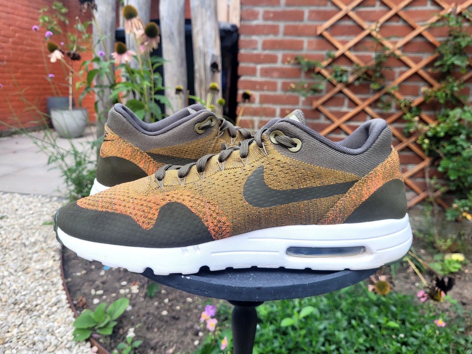Nike Air Max 1 Ultra Flyknit "Olive Flak" maat 45, ManolaSneakers@gmail.com, 5151AS, Overige kleuren, Nike