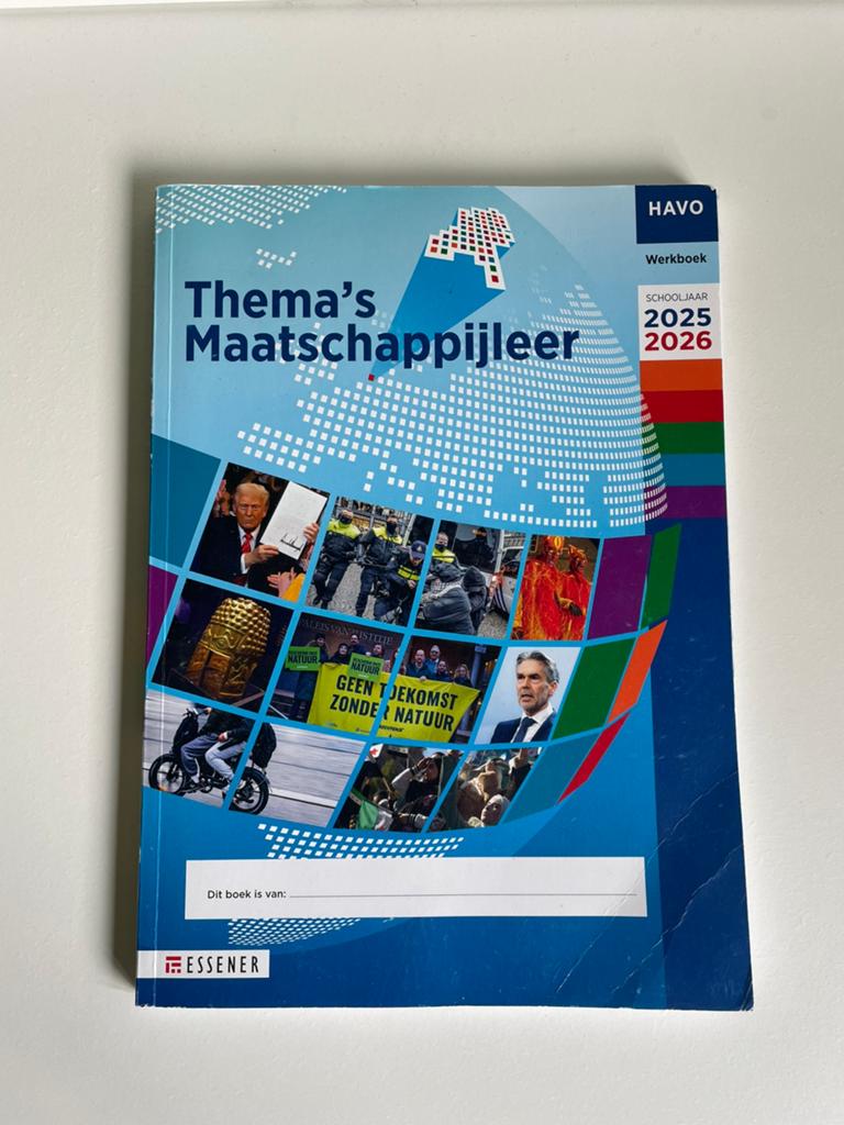 Thema’s maatschappijleer werkboek Havo, Boeken, Ophalen of Verzenden, Zo goed als nieuw, HAVO