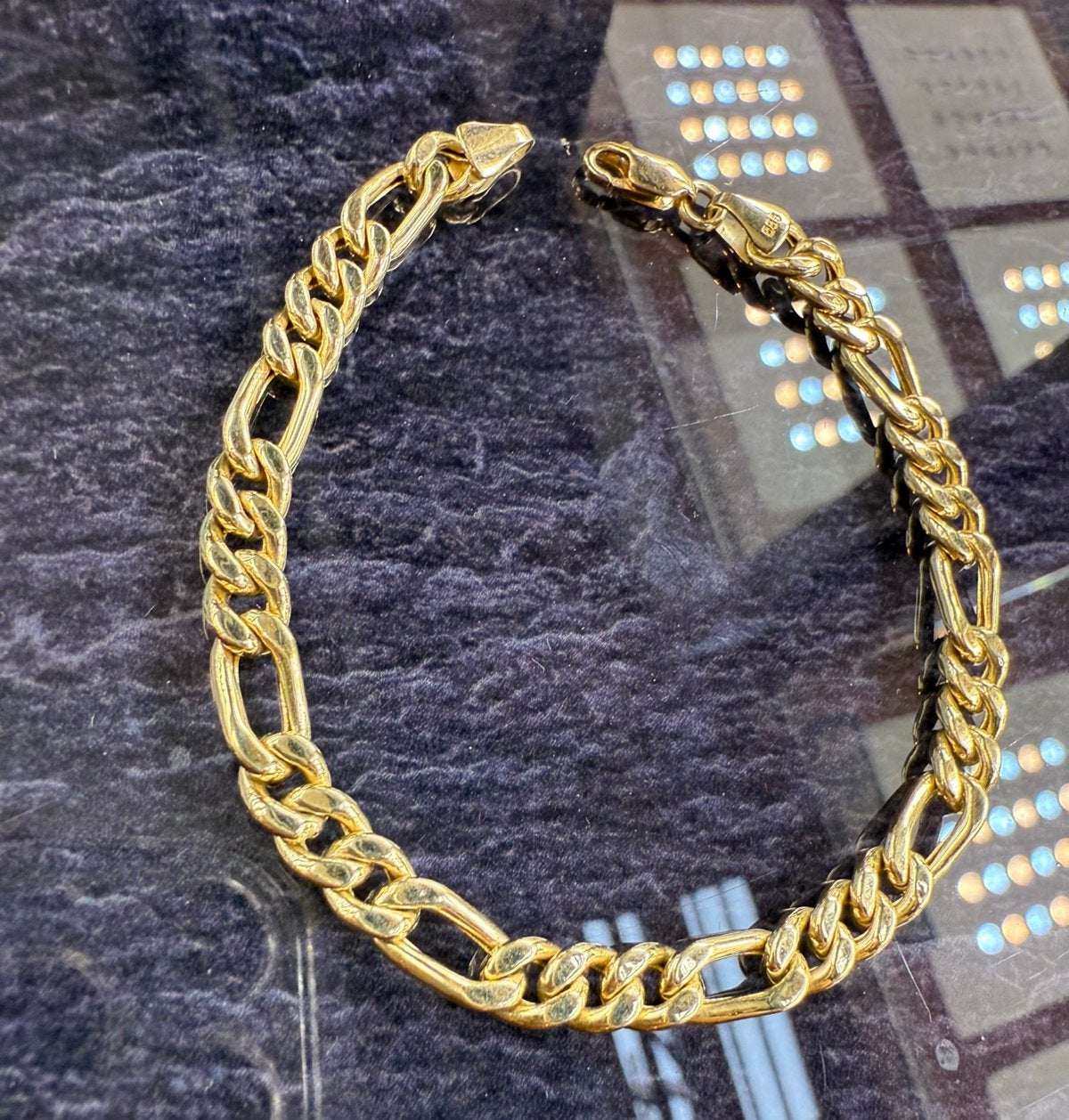 Prachtige 14 karaats gouden FIGARO armband, Ophalen of Verzenden, Nieuw, Goud, Goud