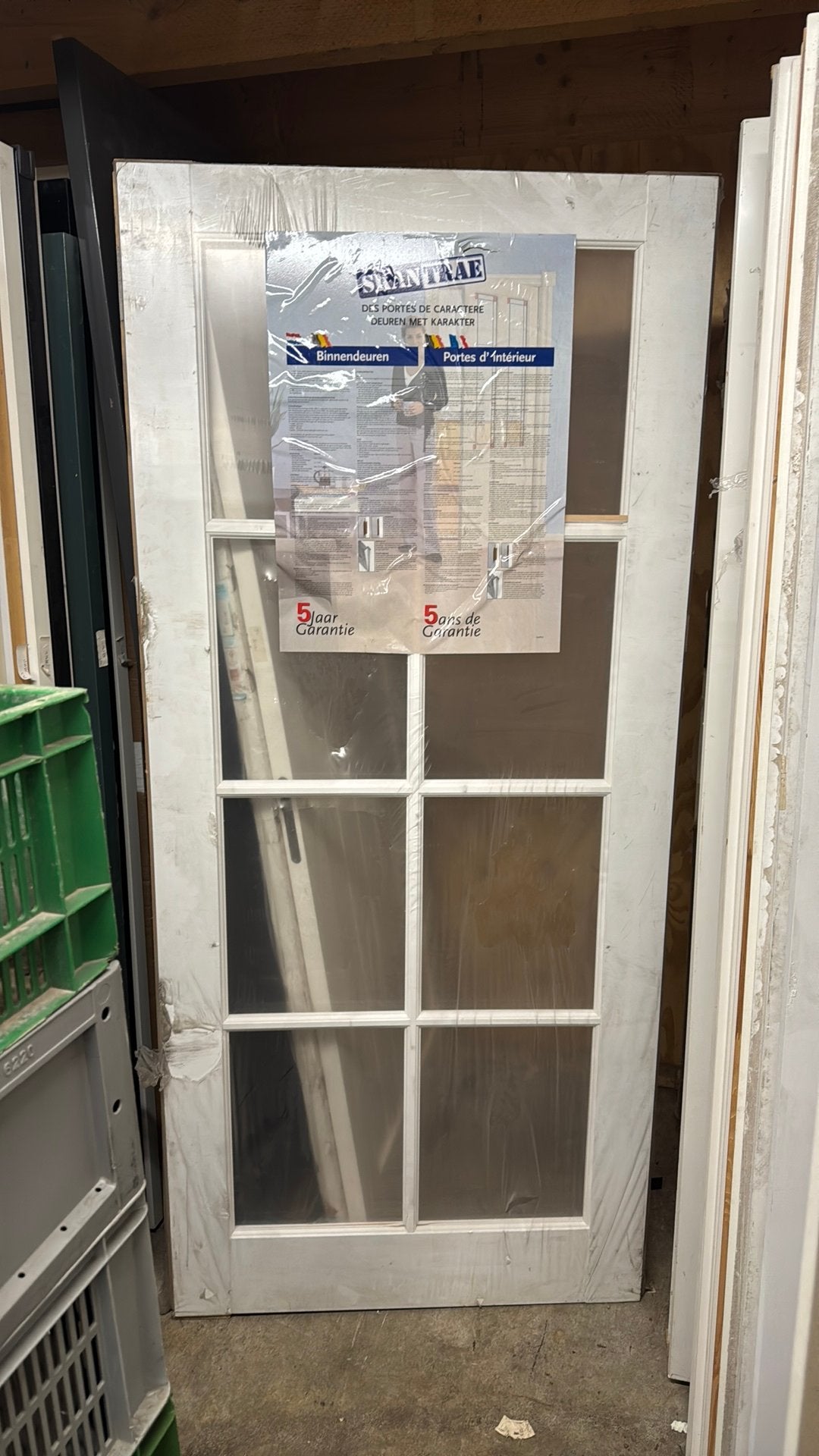 Opdek paneeldeur 93x211.5 cm sks 203 rechtshangend nr 061, Ophalen, 80 tot 100 cm, Binnendeur, Nieuw