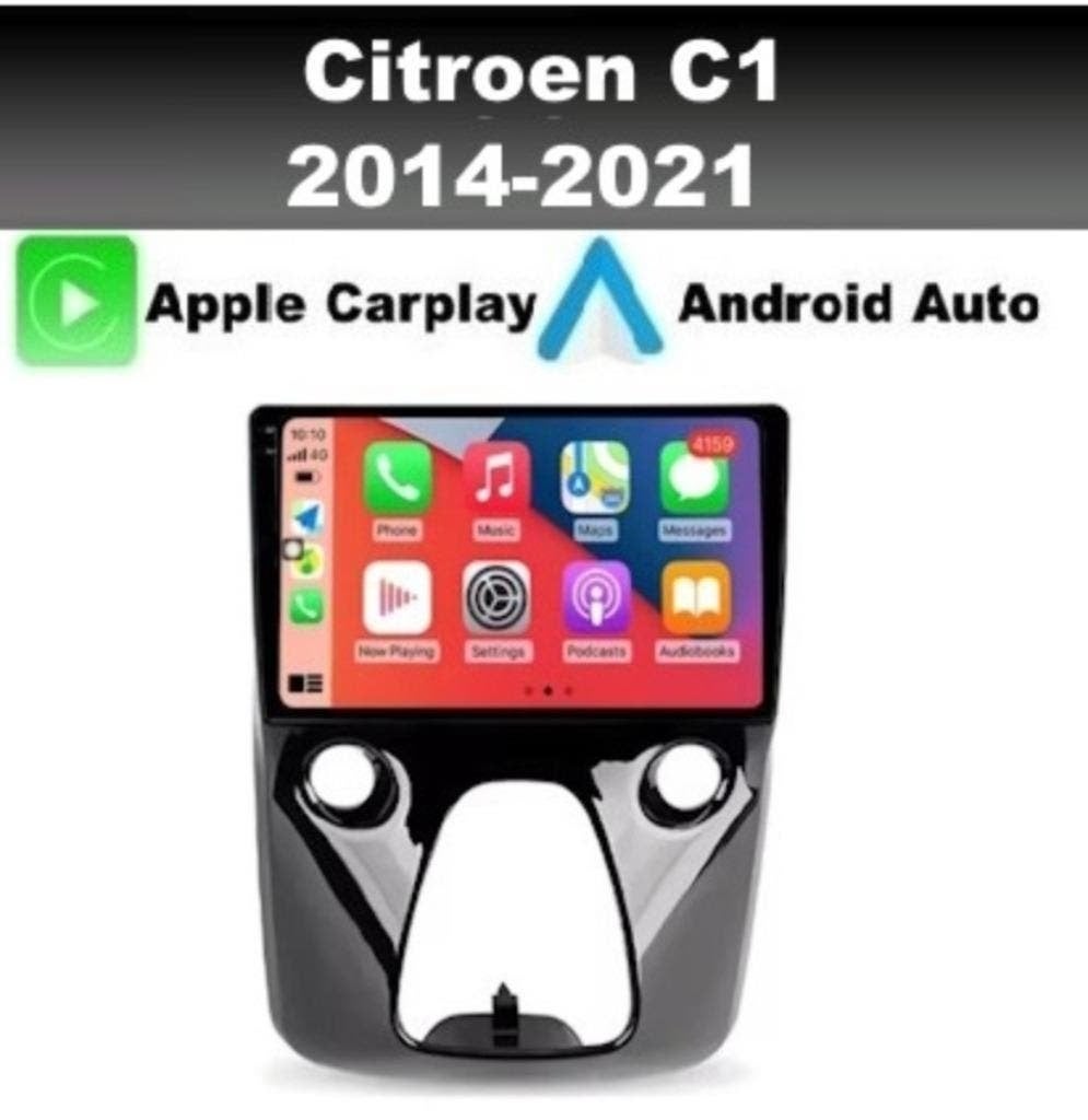 Citroen C1 2014+ radio navigatie android 14 wifi dab CARPLAY, Ophalen of Verzenden, Nieuw