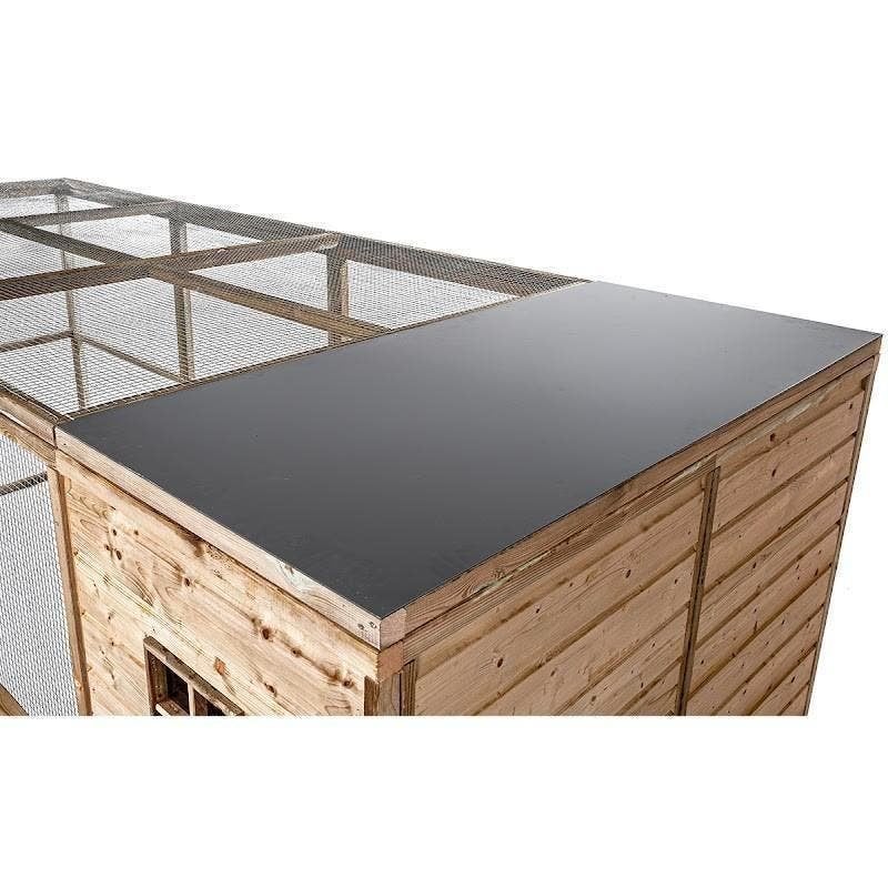 Houten Konijnenren Luuk groot nachthok, Dieren en Toebehoren, Knaagdieren en Konijnen | Hokken en Kooien, 110 cm of meer, Nieuw
