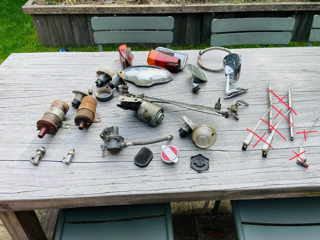 Diverse onderdelen Fiat 600, Ophalen of Verzenden, Gebruikt, Fiat