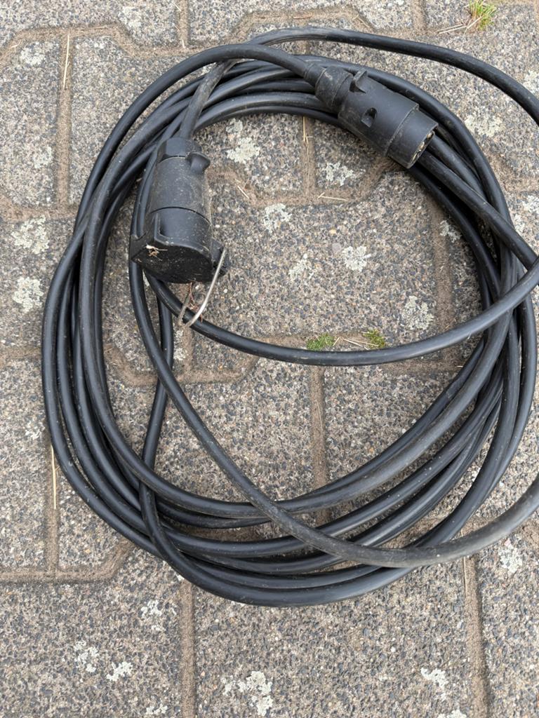 7-polige verlengkabel 8 meter voor aanhanger/caravan, Alle leeftijden, Ophalen, Gebruikt