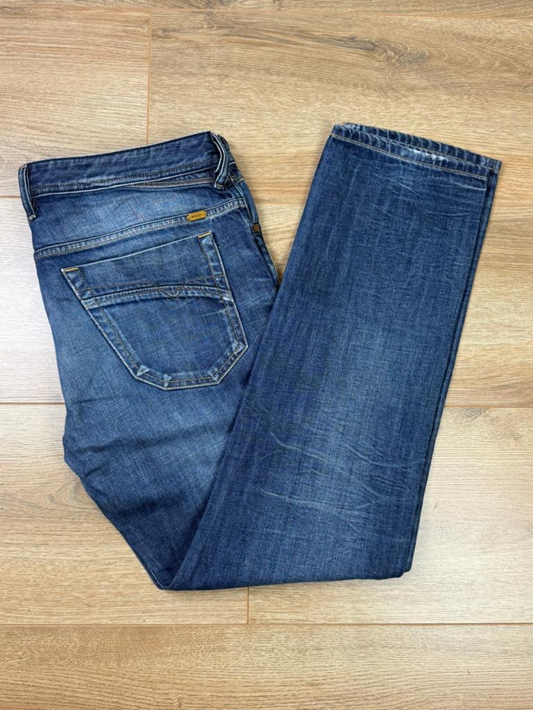 Diesel Iakop Regular Slim Tapered jeans donkerblauw W36 L32, Kleding | Heren, Spijkerbroeken en Jeans, Ophalen of Verzenden, Zo goed als nieuw