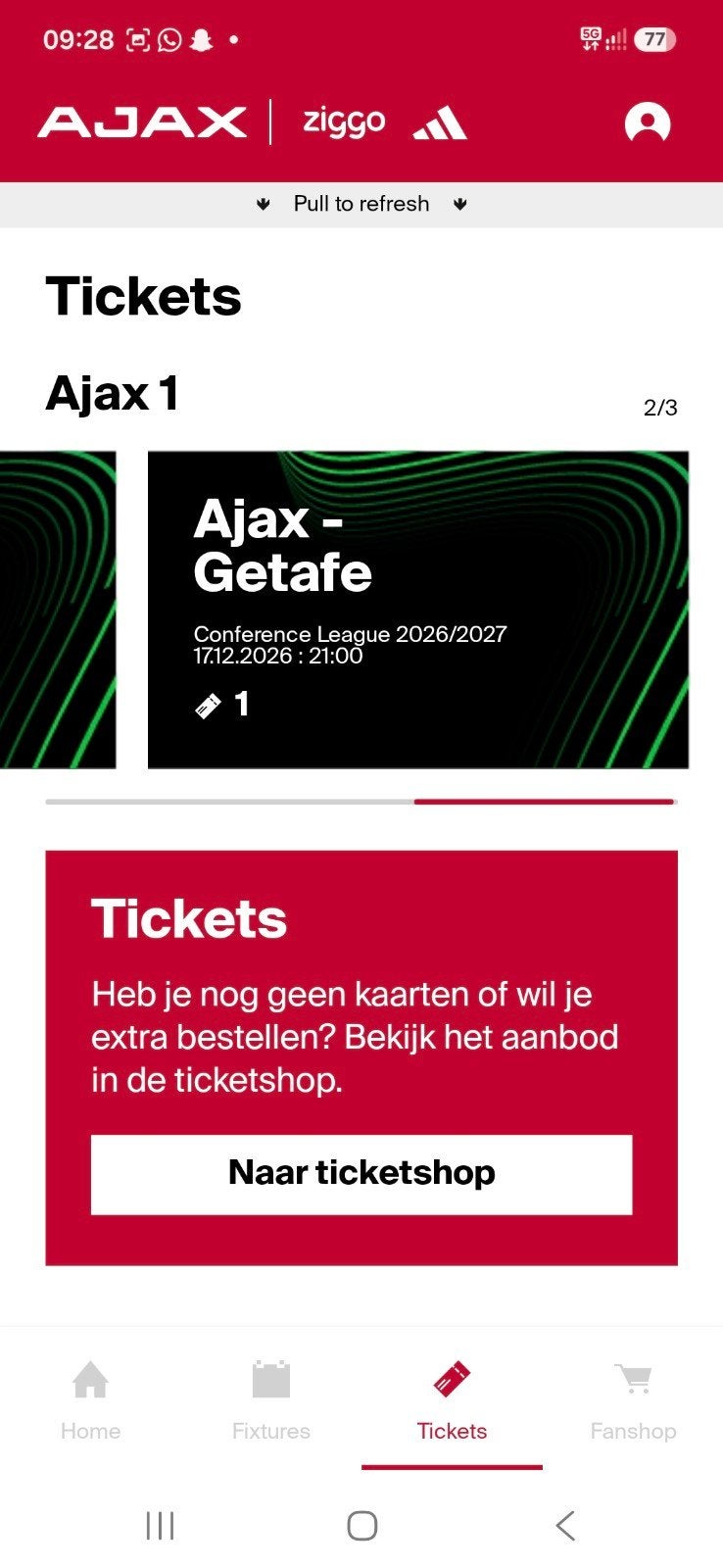 passé-partout F SIDE voor de 3 thuis wedstrijden, Eén persoon, September