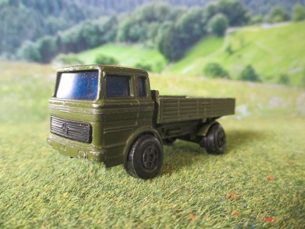 1:87 Mercedes Benz LP Lesney Matchbox SuperFast 1 Militair, Hobby en Vrije tijd, Modelauto's | Overige schalen, Ophalen of Verzenden