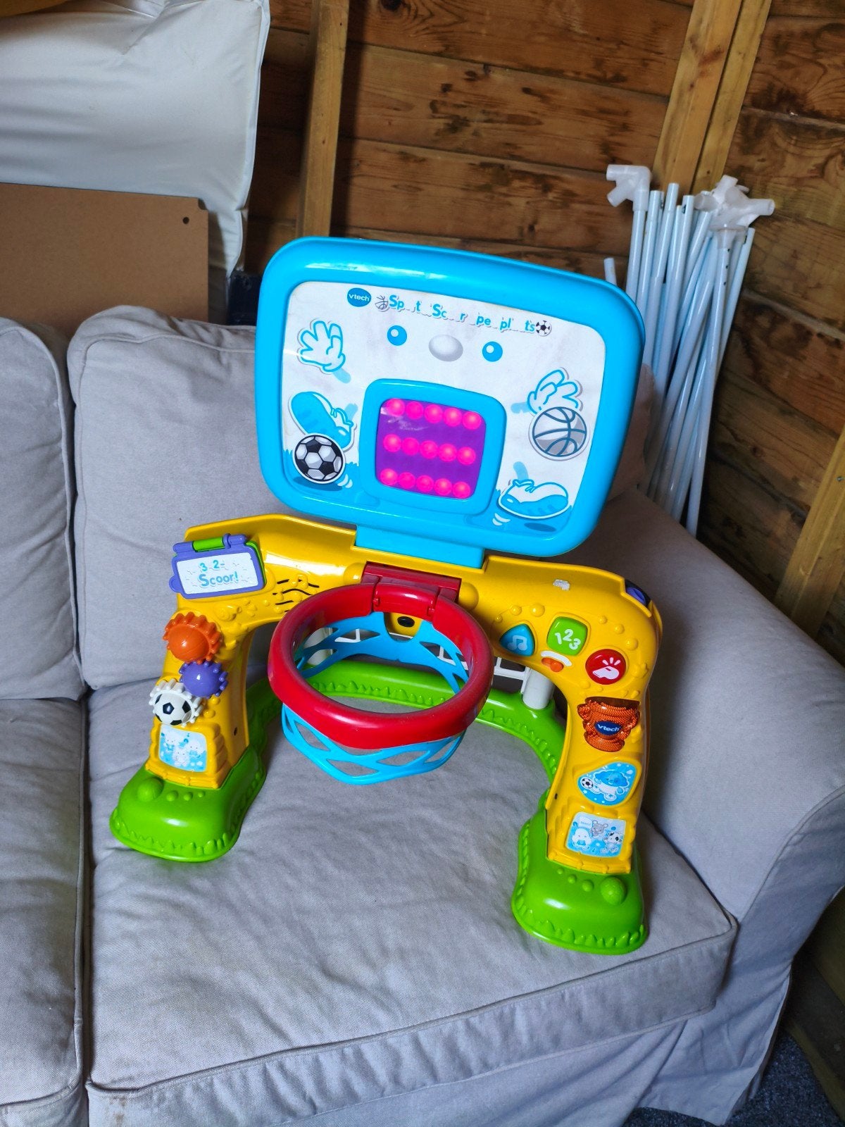 VTech 2-in-1 Sportcentrum: Basketbal & Voetbal, Ophalen of Verzenden, Gebruikt, Jongen of Meisje