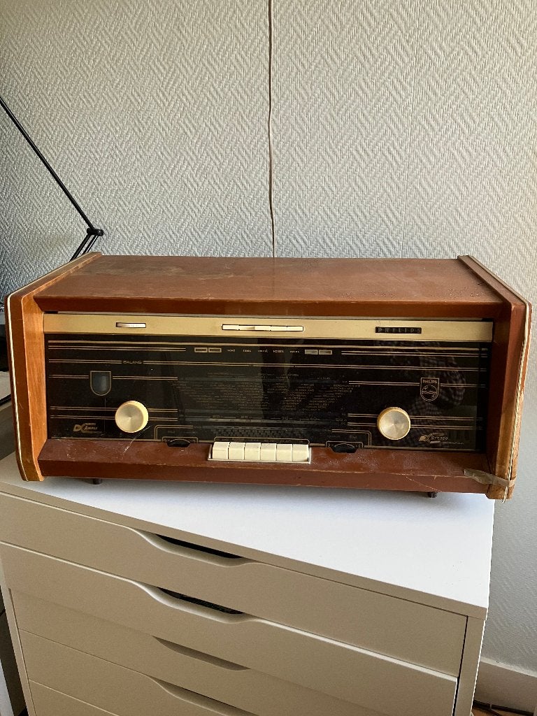 Oude Philips radio, Antiek en Kunst, Antiek | Tv's en Audio, Ophalen