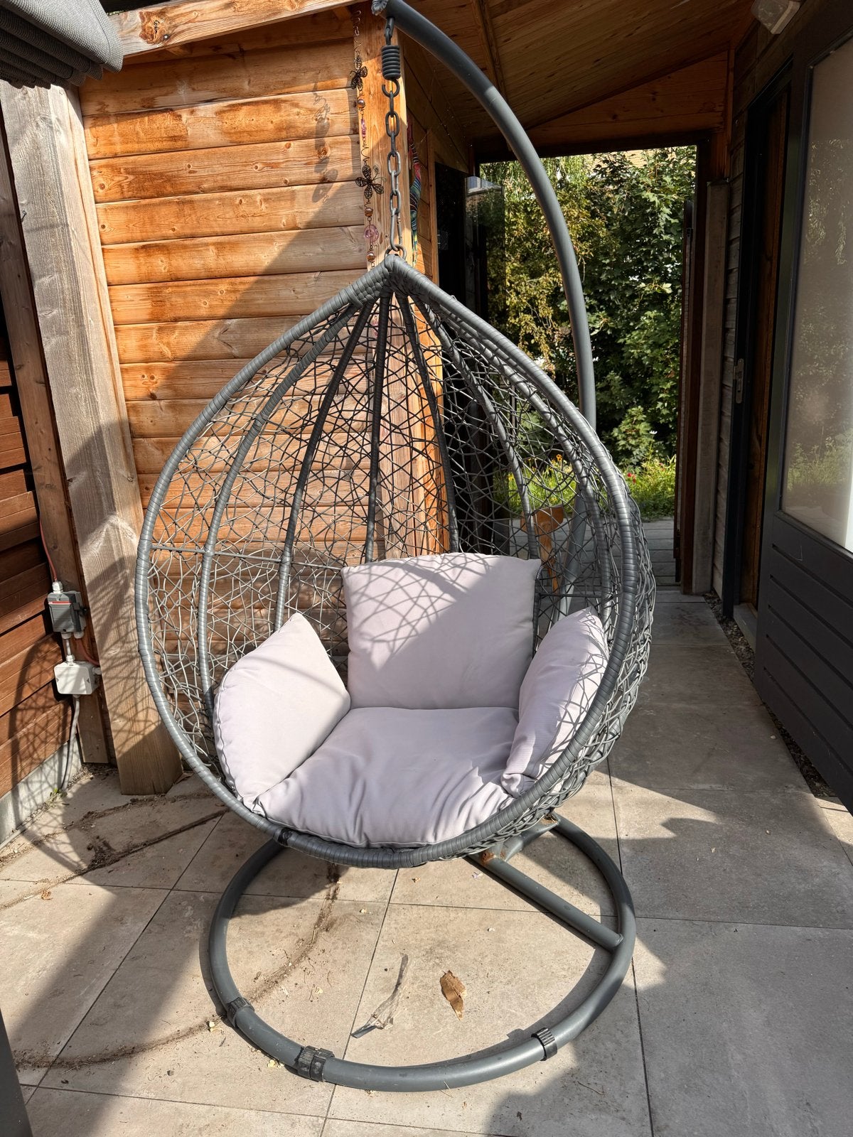 Hangstoel Intratuin - Heerlijk ontspannen in eigen tuin, Tuin en Terras, Ophalen of Verzenden, Zo goed als nieuw, Wicker