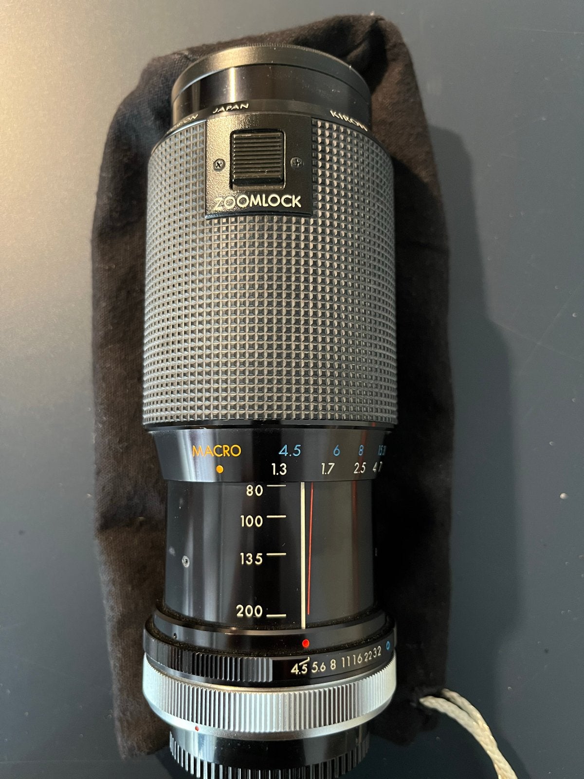Kiron 80-200mm f/4.5 Zoom Macro lens voor Canon FD, Overige merken, Gebruikt, Macrofunctie, Canon FD