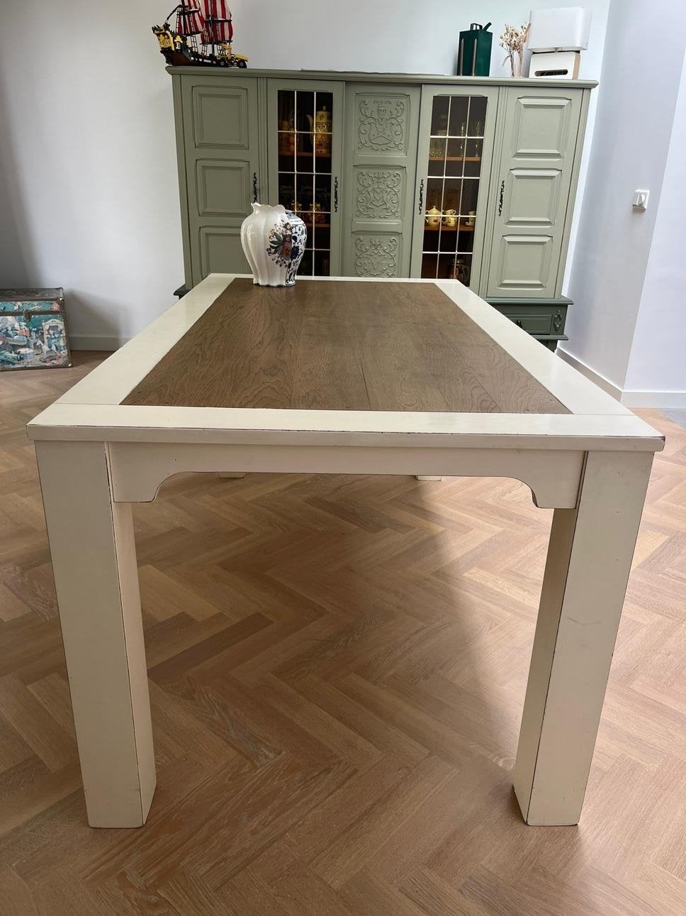 Rofrahome Eettafel en Salontafel Set eikenhout, geen fineer, Huis en Inrichting, Tafels | Eettafels, Ophalen, Gebruikt, 50 tot 100 cm