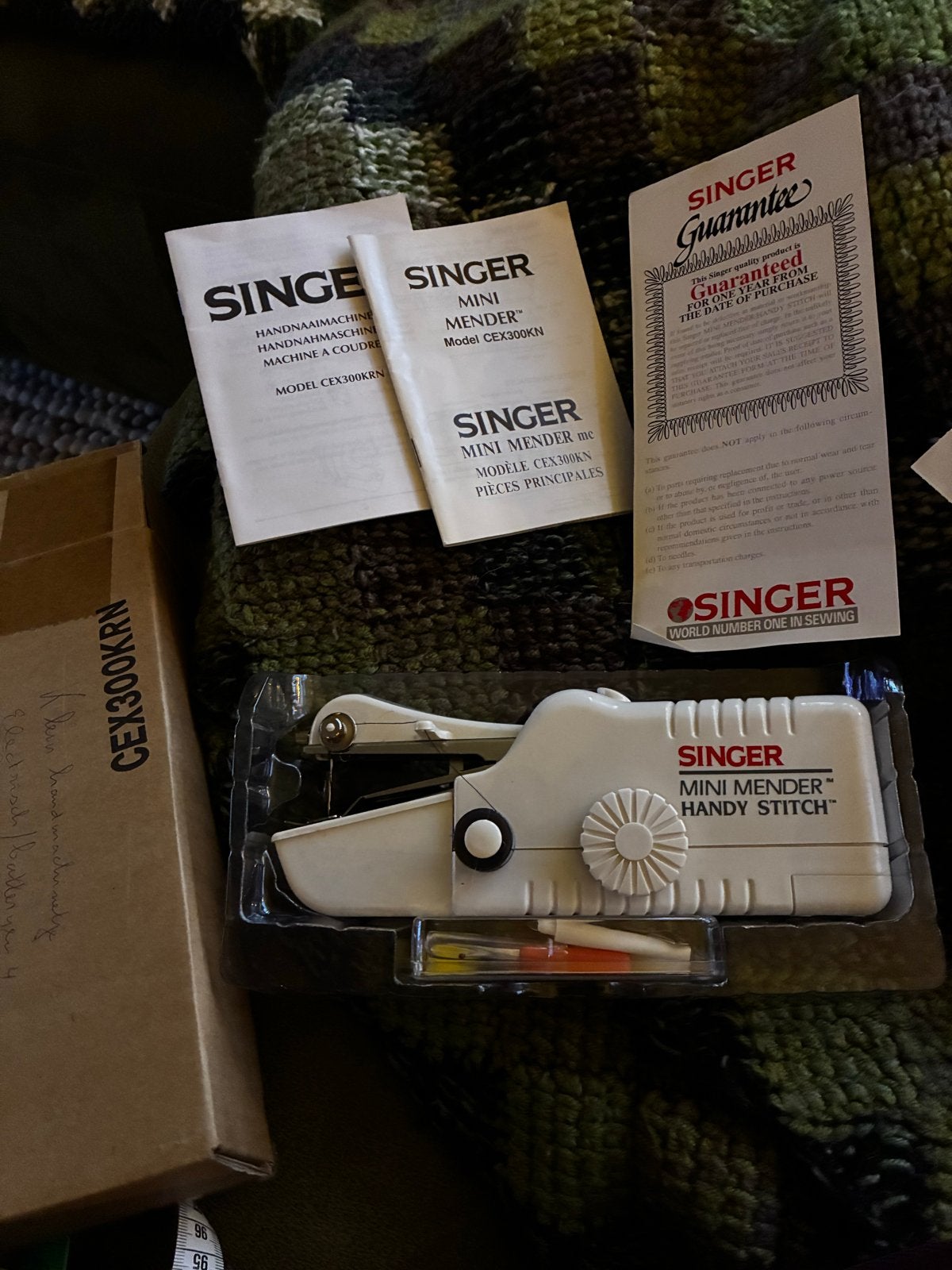Vintage uit 1992!Singer Mini Mender Handy Stitch Naaimachine, Ophalen, Zo goed als nieuw, Naaimachine, Singer