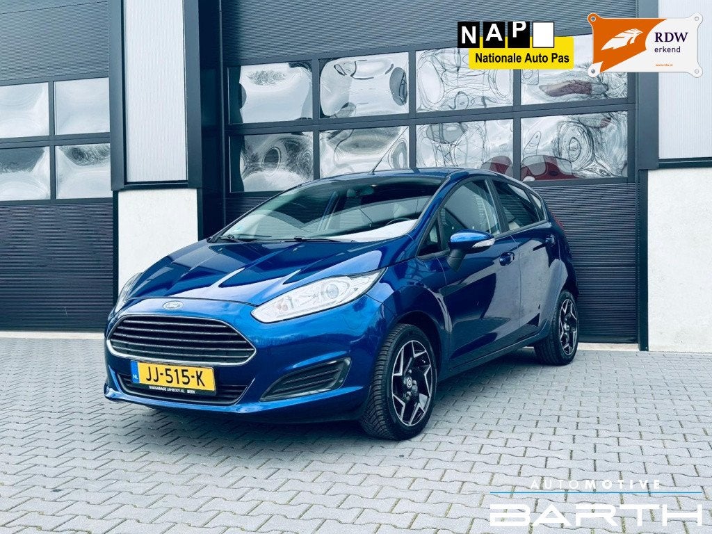 Ford Fiesta 1.0 | 1e. EIG | Airco | Cruise | Navi | NAP |, Stof, Euro 6, 525 kg, Blauw