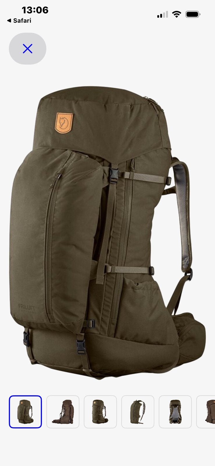 Fjall Raven rugtas Freeluft 45 olijf groenn, Sieraden, Tassen en Uiterlijk, Tassen | Rugtassen, Nieuw, Waterdicht, Ophalen, Overige merken