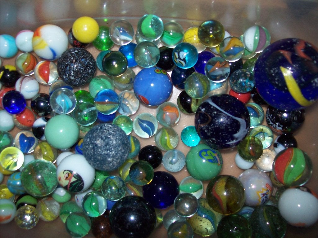 137 Knikkers glas, Ophalen of Verzenden, Gebruikt
