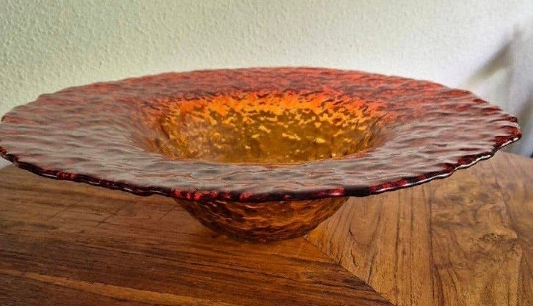 Grote oranje Spaanse schaal, 45 cm, ophalen Rotterdam, Ophalen