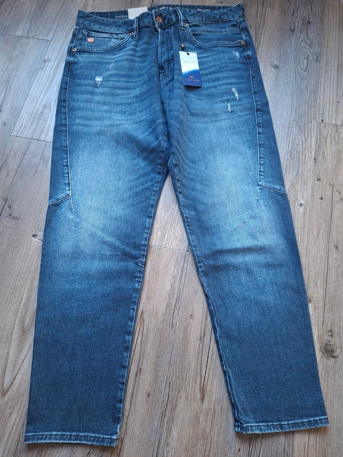 CAST IRON Cuda jeans W33 L32, Blauw, Nieuw, Ophalen of Verzenden, W33 - W34 (confectie 48/50)