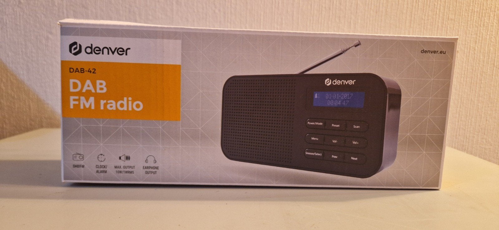 Denver DAB-42 DAB FM radio - Nieuw in doos., Ophalen of Verzenden, Nieuw, Radio