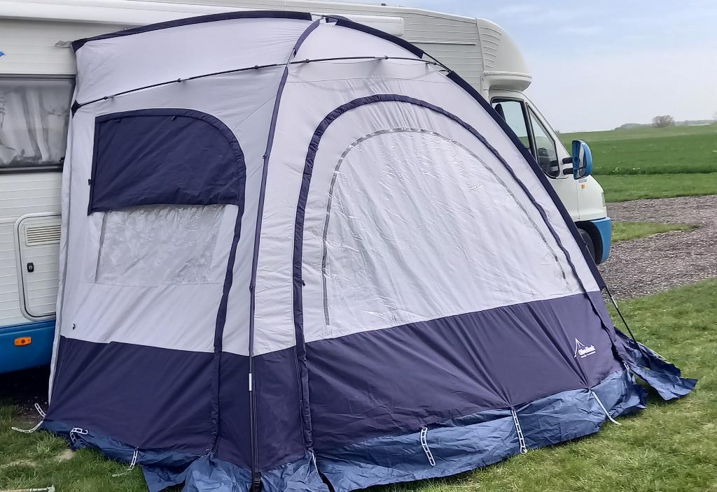 Compacte camper/caravan voortent 2.75x2.00mtr Obelink, Ophalen, Zo goed als nieuw, Tot en met 4