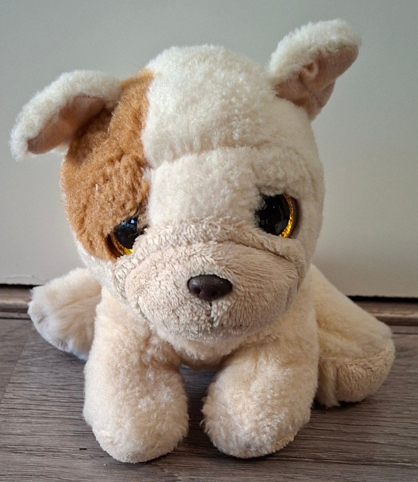 ty beanie boo hondje Houghie 16 cm, Overige karakters, Zo goed als nieuw, Klein (minder dan 20 cm), Beige