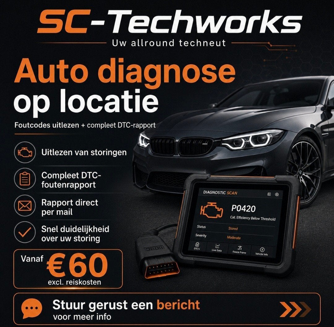Auto diagnose uitlezen op locatie compleet rapport fouten, Ophalen