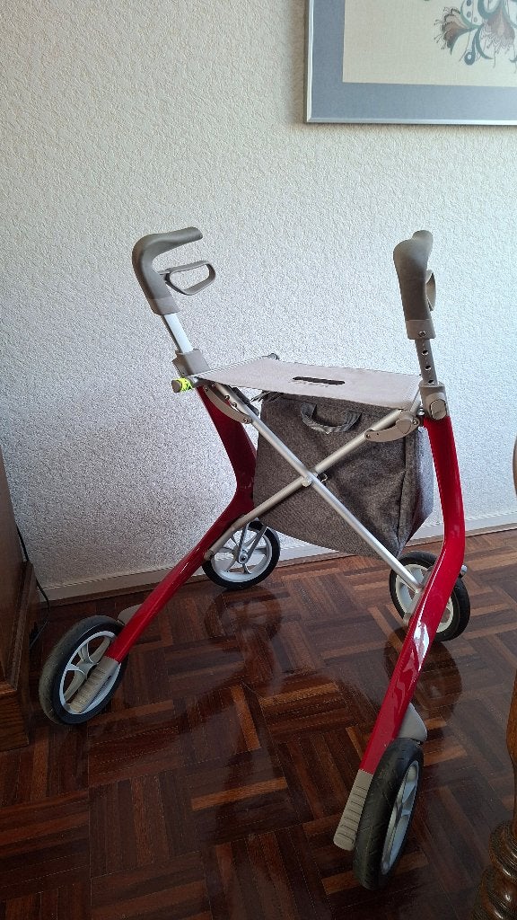 Rollator met afneembare tas, Ophalen, Opvouwbaar, Gebruikt